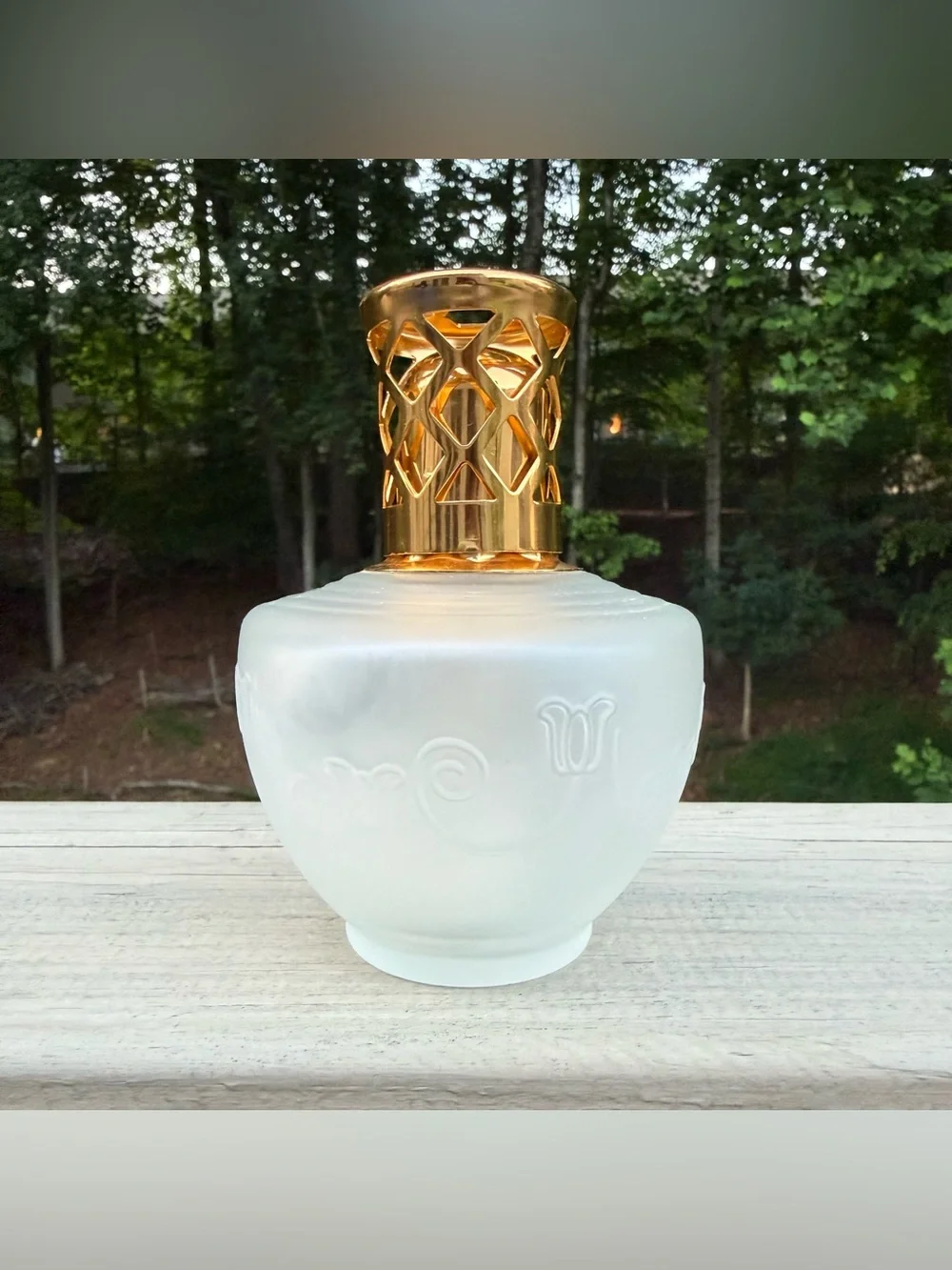 NIB Bel'Air Paris Luxury Frosted Glass Catalytic Diffuser Fragrance Oil Kit